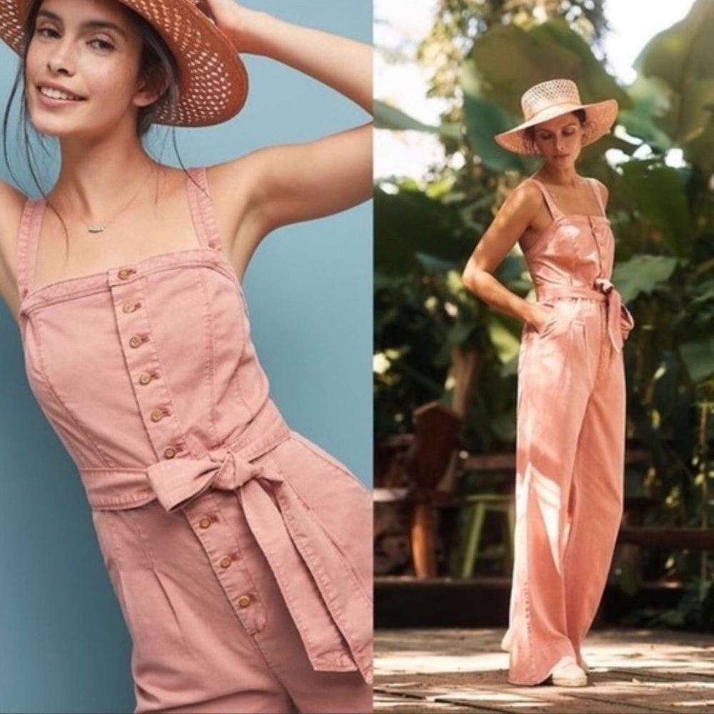 New Anthro Wide Leg Jumpsuit